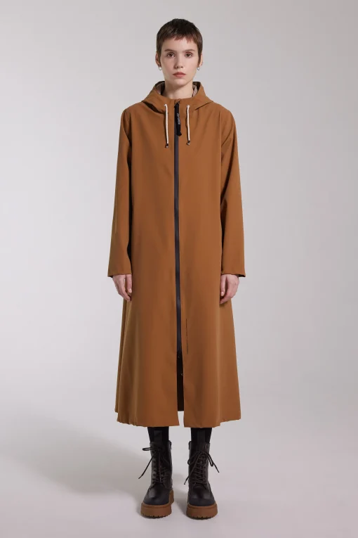 Mosebacke Long Lightweight Matte Zip Raincoat^STUTTERHEIM Sale