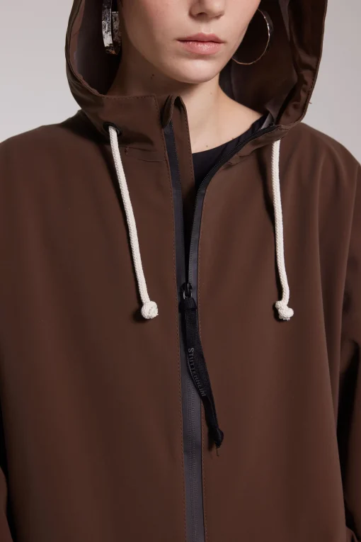 Sandviken Long Zip Matte Raincoat^STUTTERHEIM New